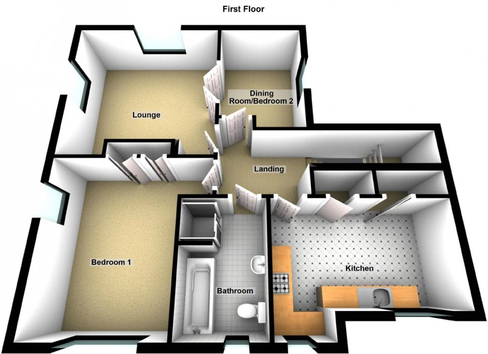 Floorplan for The Hawthorns, Lutterworth