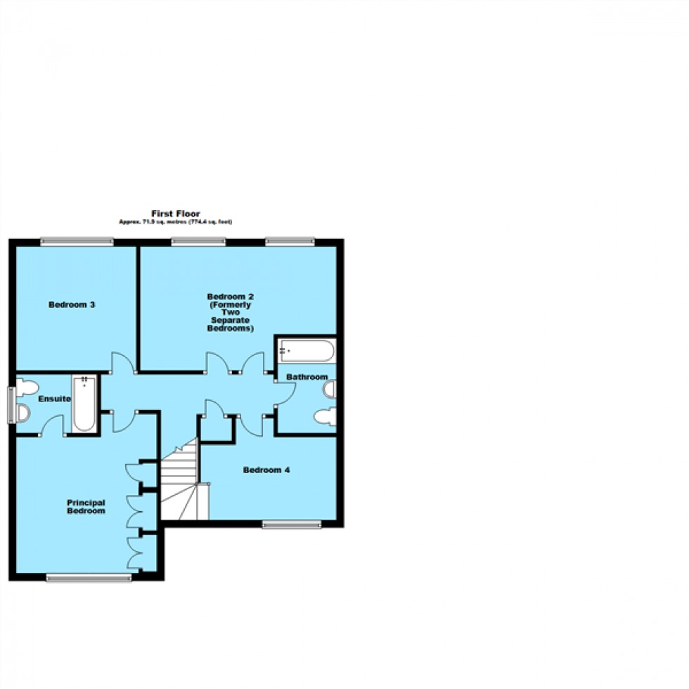 Floorplan for Almond Way, Lutterworth