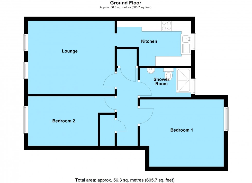 Floorplan for Regent Street, Lutterworth