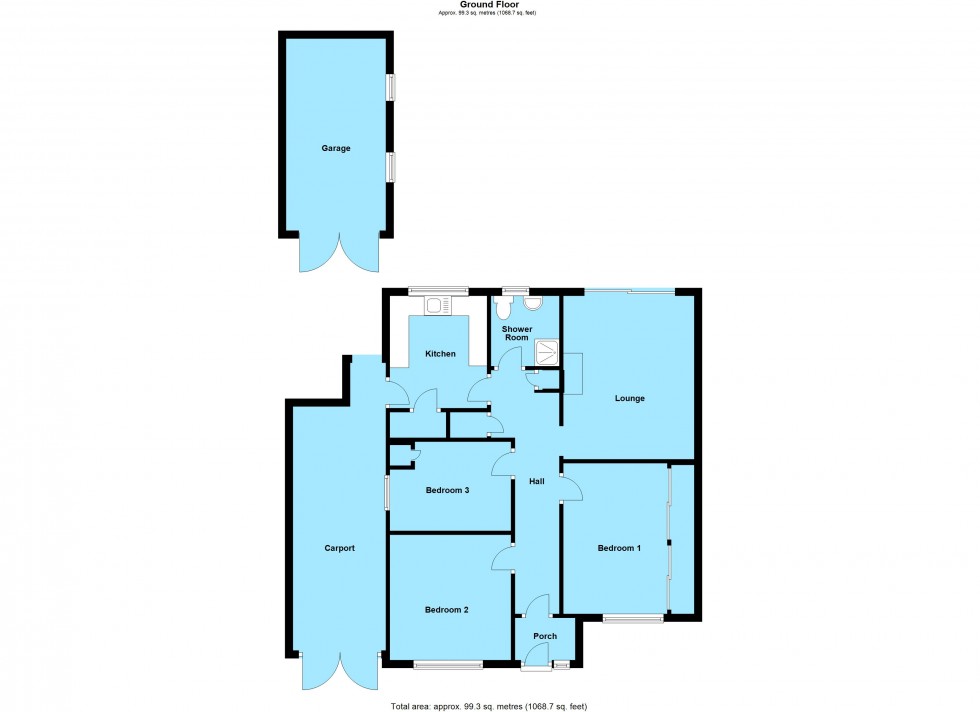 Floorplan for Elmhirst Road, Lutterworth