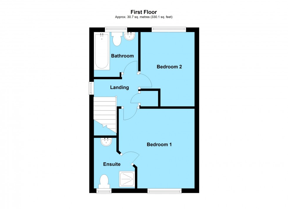 Floorplan for Jasmine Close, Lutterworth