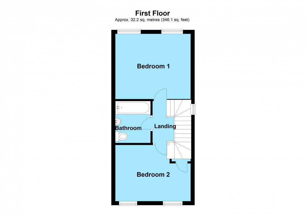 Floorplan for Maino Crescent, Lutterworth