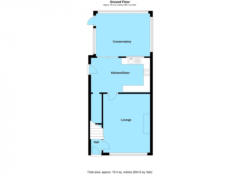 Floorplan for Magnolia Drive, Lutterworth