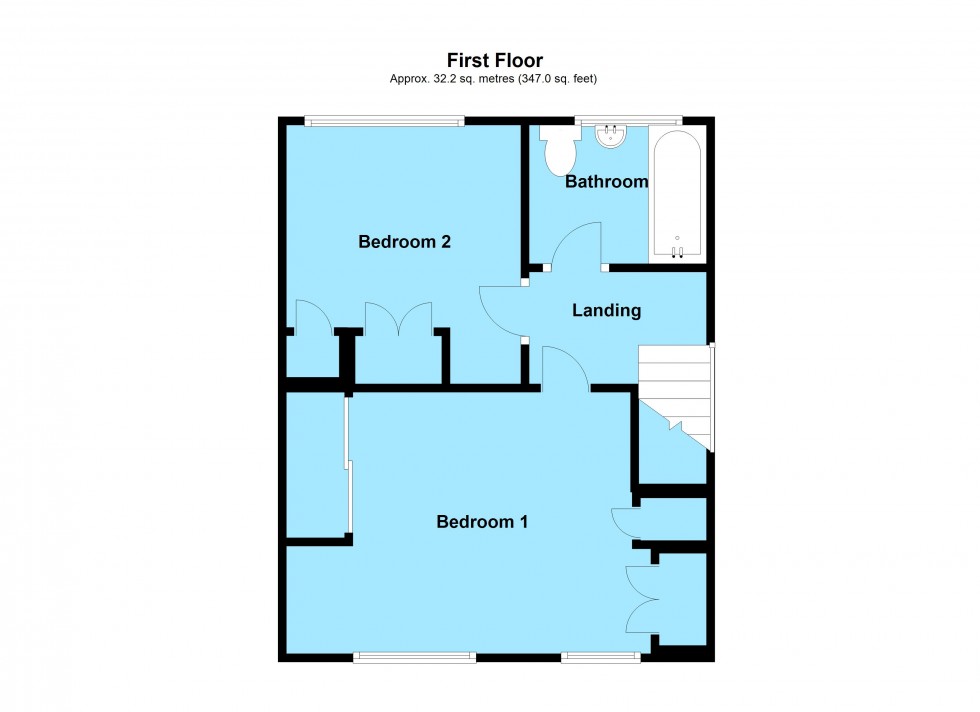 Floorplan for Cedar Avenue, Lutterworth