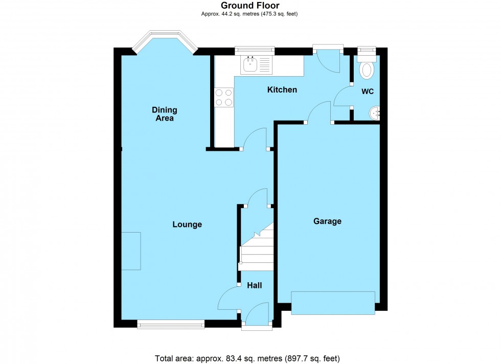 Floorplan for Azalea Close, Lutterworth, Leicestershire