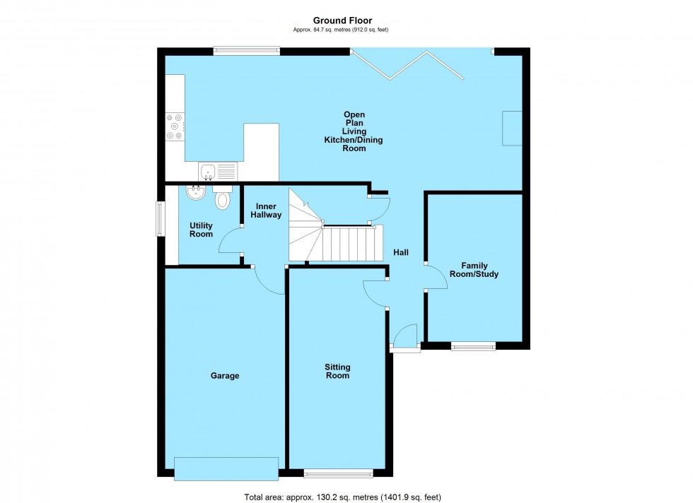Floorplan for Maxwell Way, Lutterworth