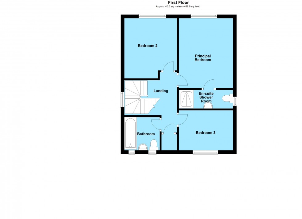Floorplan for Maxwell Way, Lutterworth