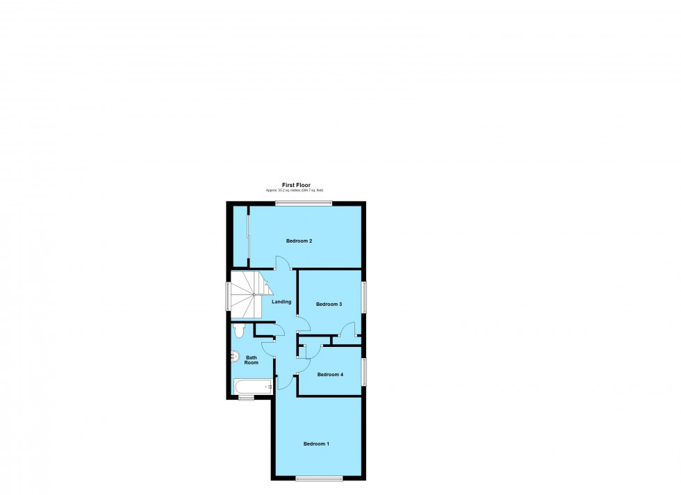 Floorplan for Macaulay Road, Lutterworth, Leicestershire