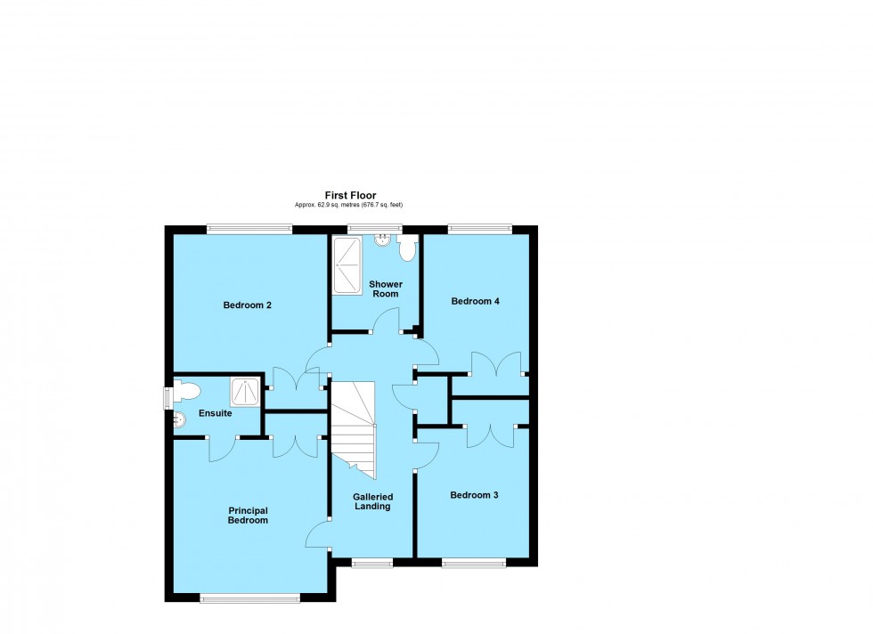 Floorplan for Maxwell Way, Lutterworth