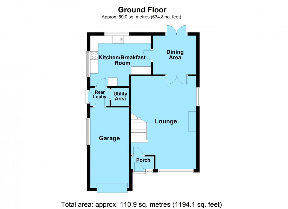 Floorplan for Fir Tree Avenue, Lutterworth