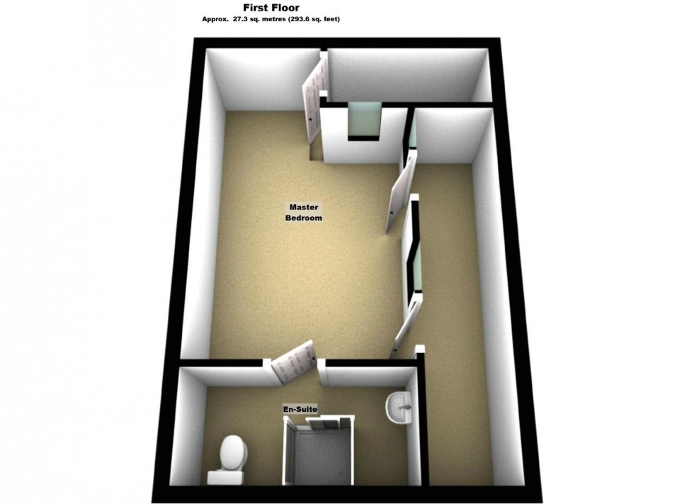 Floorplan for Larch Drive, Lutterworth