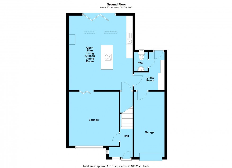 Floorplan for Tedder Close, Lutterworth