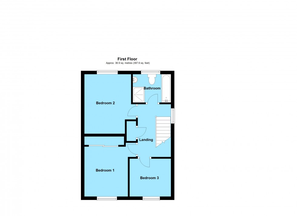 Floorplan for Tedder Close, Lutterworth