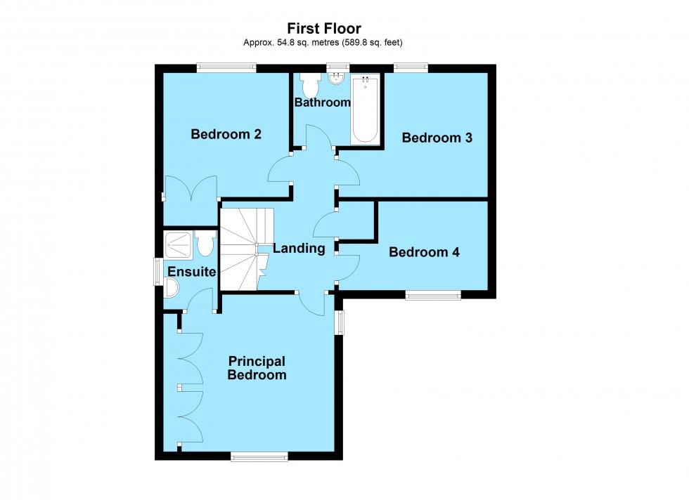 Floorplan for Lilac Drive, Lutterworth