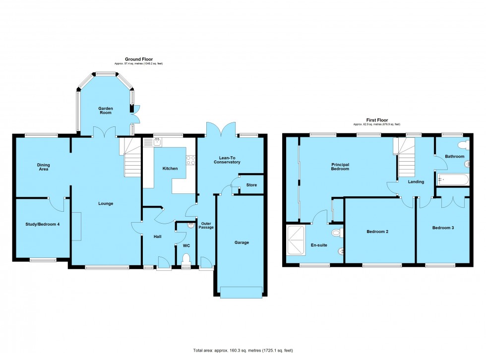 Floorplan for Laburnum Avenue, Lutterworth