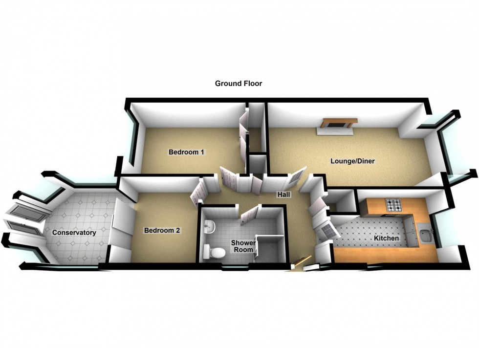 Floorplan for Spruce Way, Lutterworth