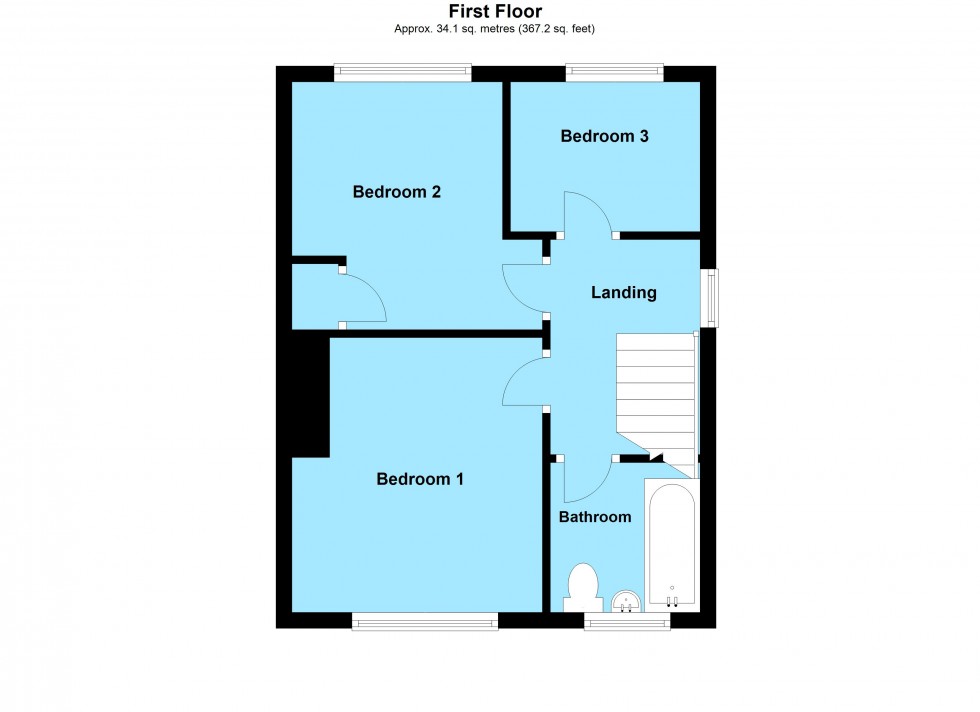 Floorplan for Spencer Road, Lutterworth