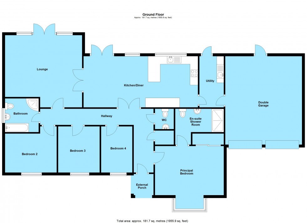 Floorplan for Bessey Close, Filby