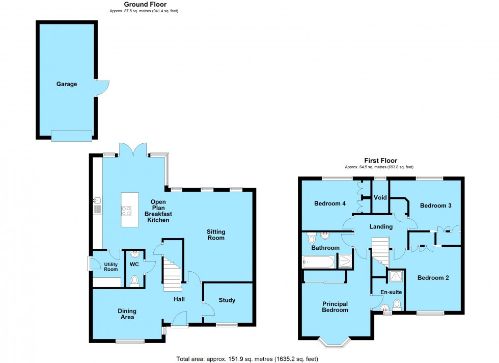 Floorplan for Gloster Road, Lutterworth