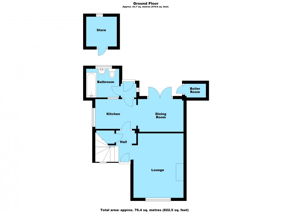 Floorplan for School Lane, Husbands Bosworth