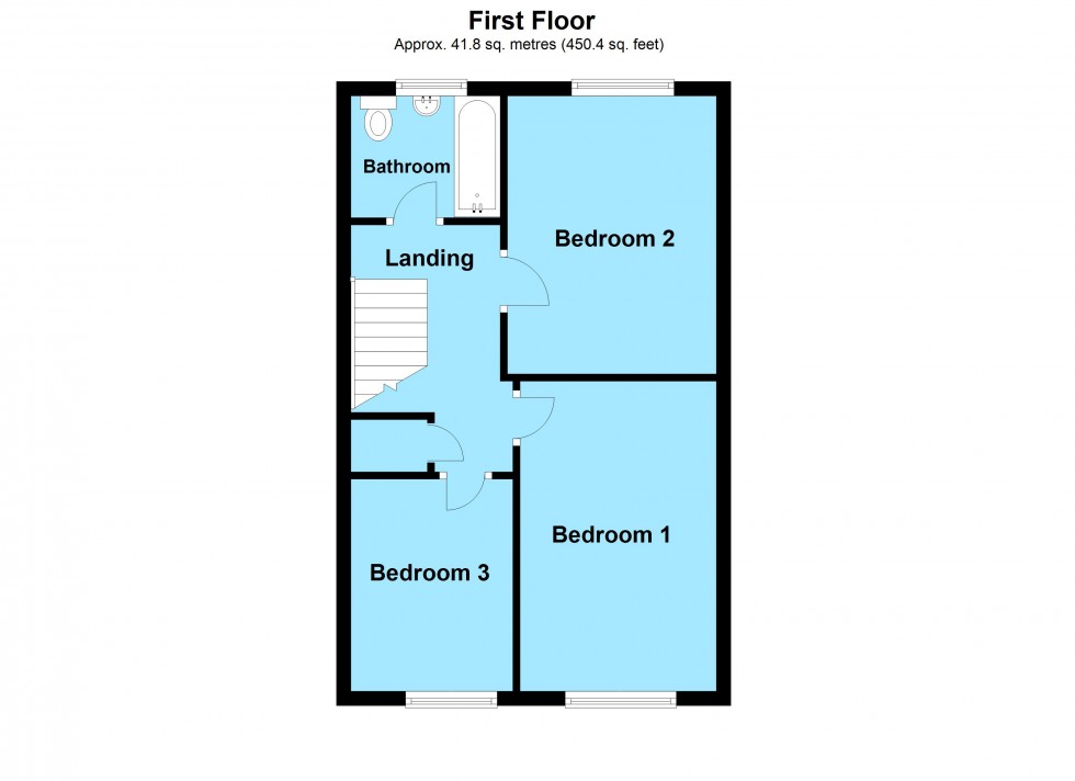 Floorplan for Lacey Close, Lutterworth