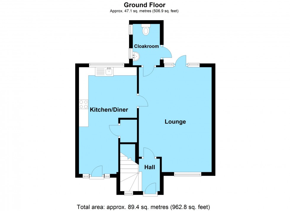 Floorplan for Maino Crescent, Lutterworth