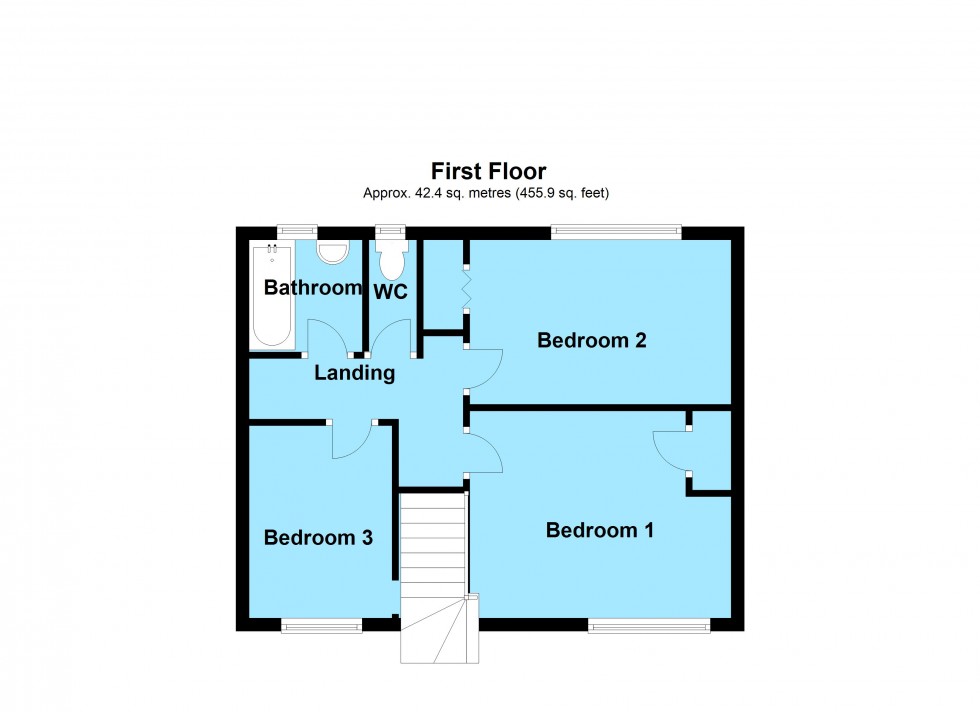Floorplan for Maino Crescent, Lutterworth