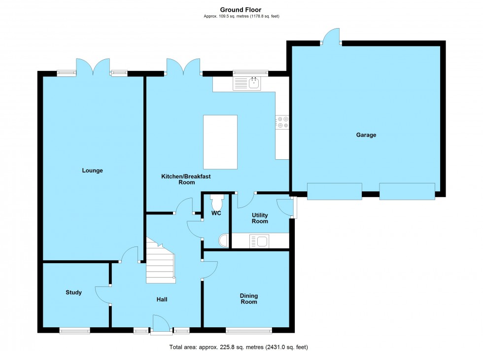 Floorplan for Leaders Way, Lutterworth