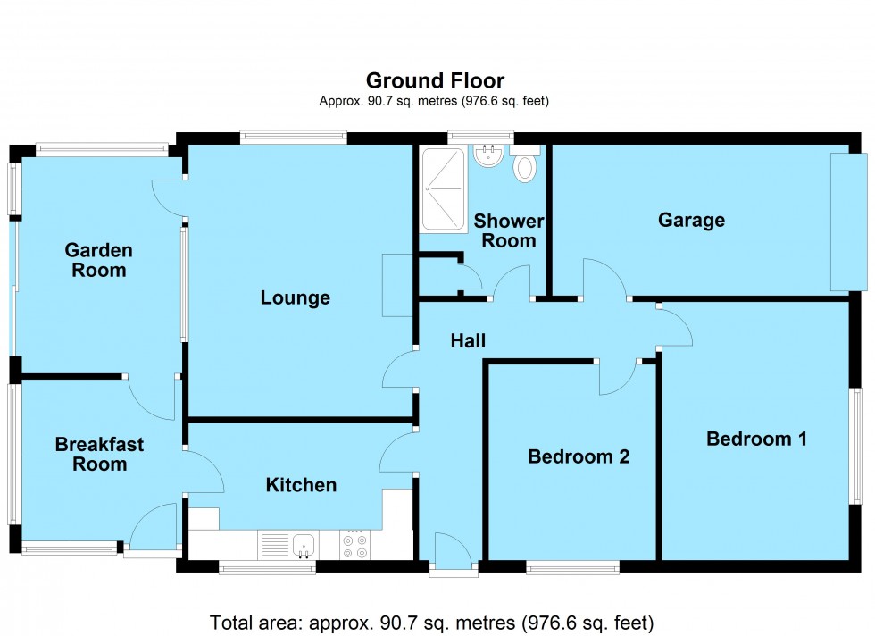 Floorplan for Holmfield Close, Lutterworth