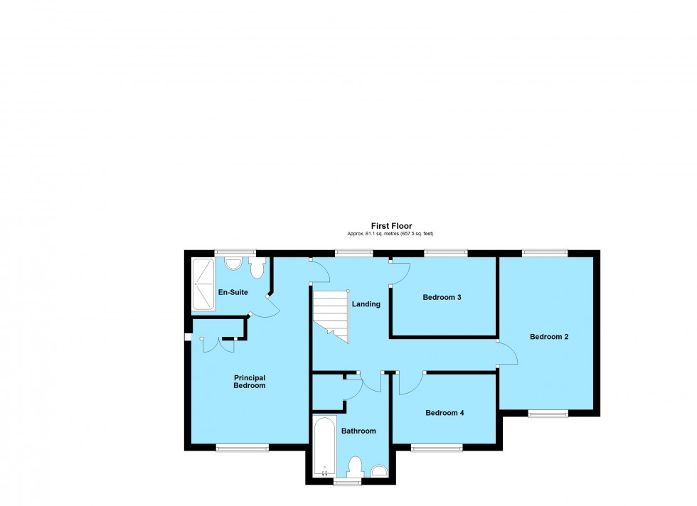 Floorplan for Lacey Close, Lutterworth