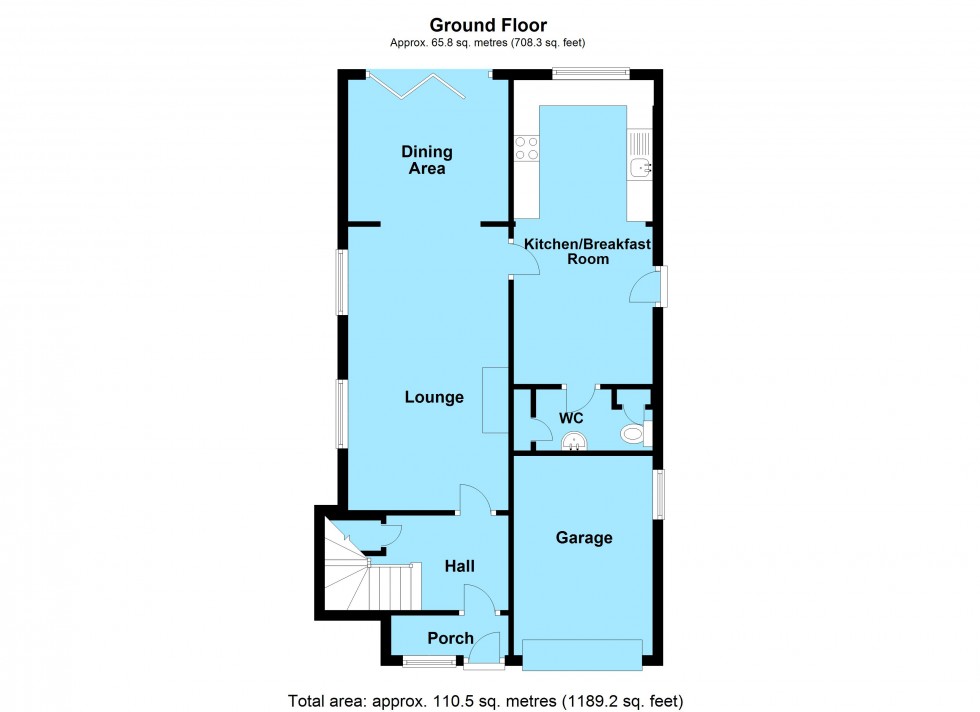 Floorplan for Holly Drive, Lutterworth, Leicestershire