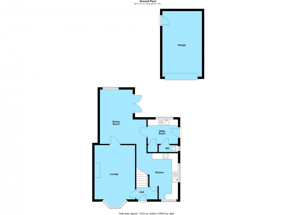 Floorplan for Leicester Road, Lutterworth