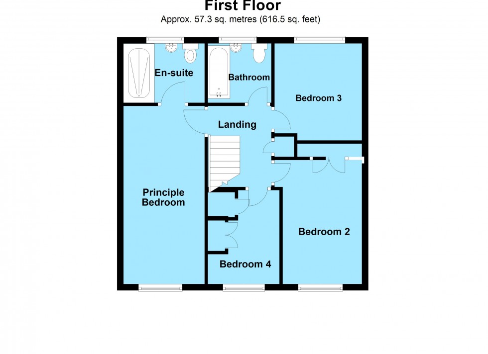 Floorplan for Alexander Drive, Lutterworth