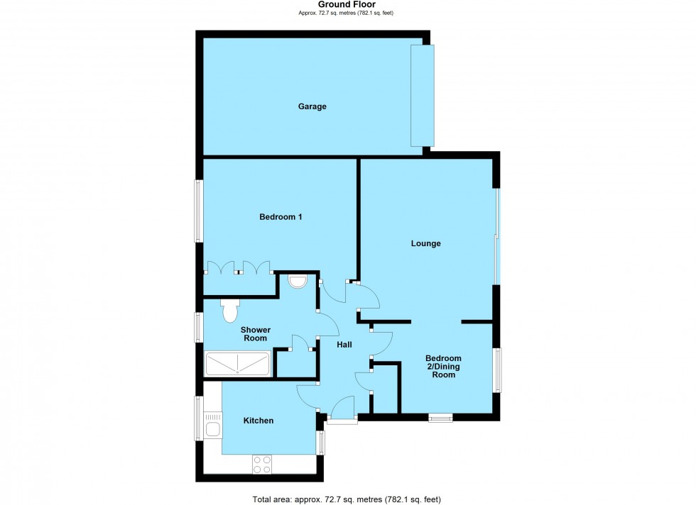 Floorplan for The Hawthorns, Lutterworth
