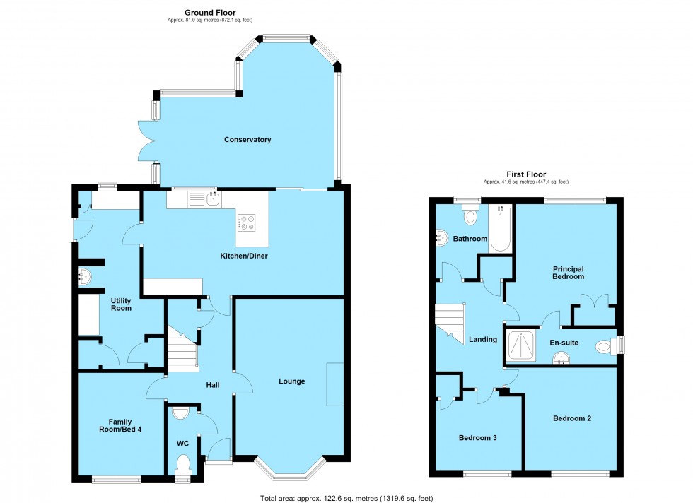 Floorplan for Speedwell Drive, Broughton Astley