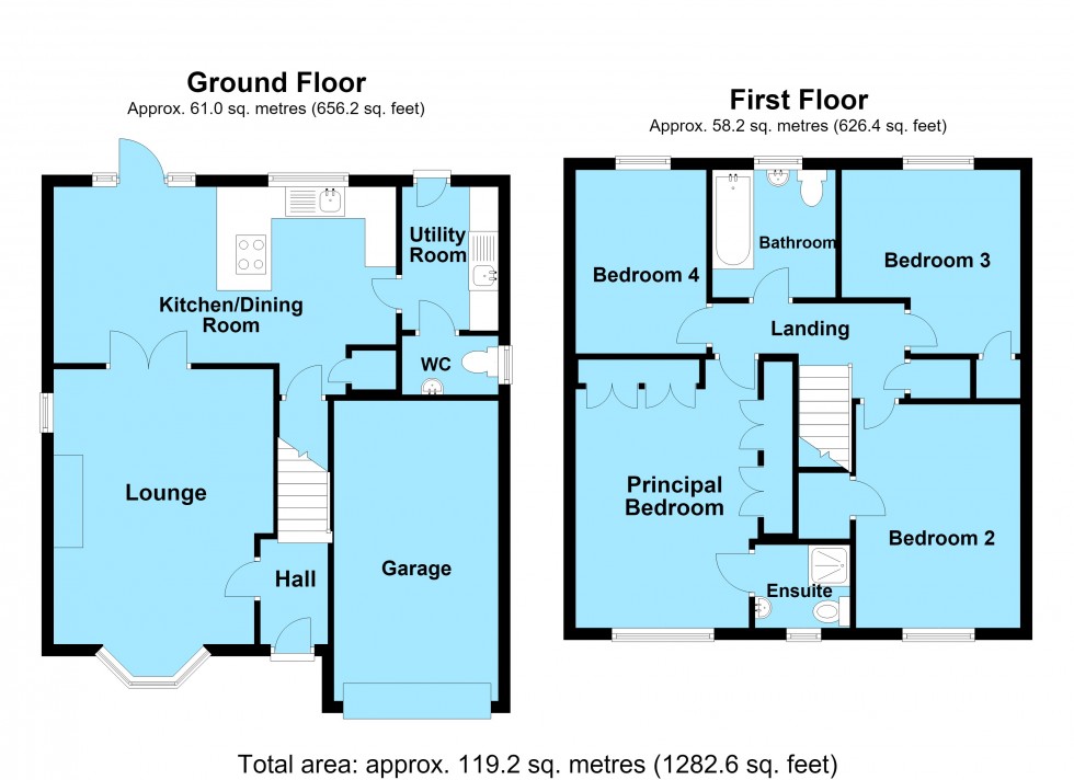 Floorplan for Douglas Bader Drive, Lutterworth