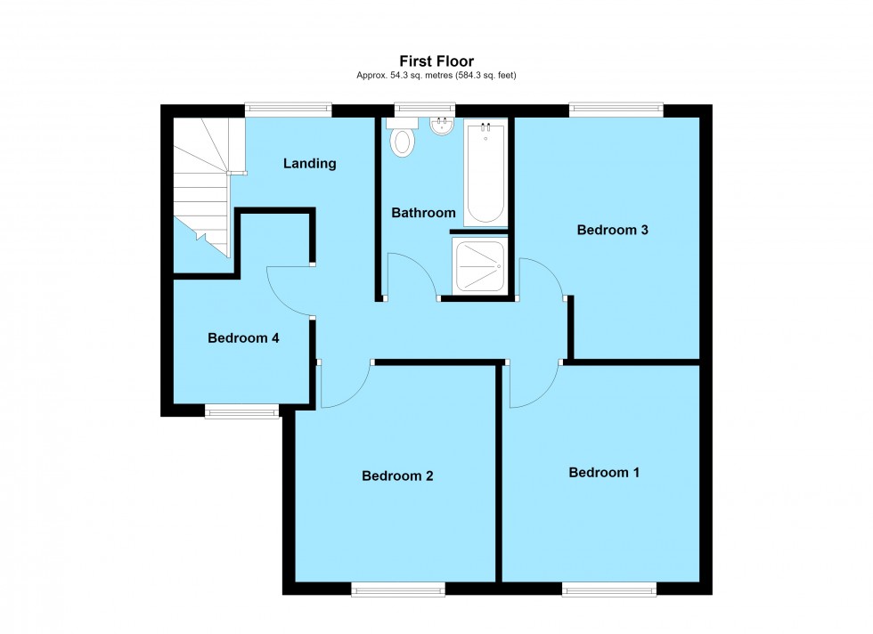 Floorplan for Elmcroft Road, North Kilworth