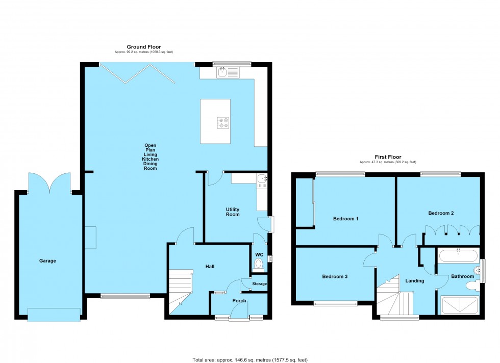 Floorplan for Coventry Road, Lutterworth