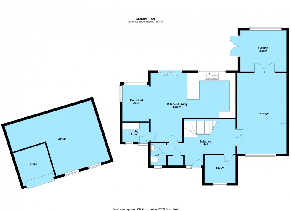 Floorplan for Almond Way, Lutterworth, Leicestershire