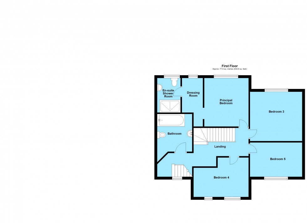 Floorplan for Almond Way, Lutterworth, Leicestershire