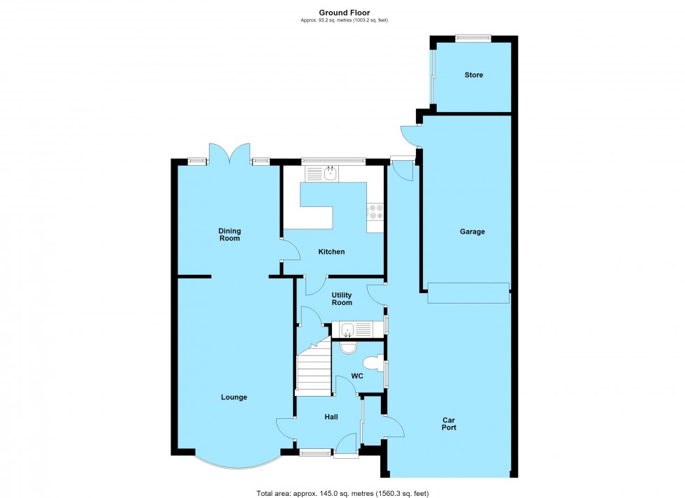 Floorplan for Goscote Drive, Lutterworth