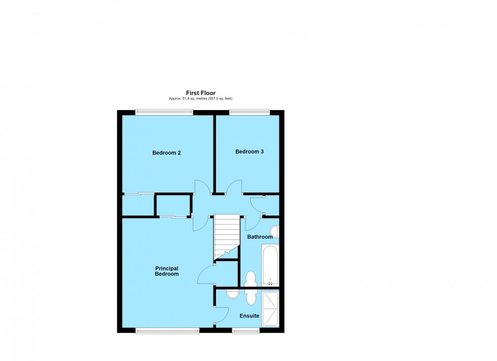 Floorplan for Goscote Drive, Lutterworth